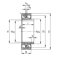 {(dio)ĝLS 241/600-B-K30-MB + AH241/600, (j) DIN 635-2 ˜ʵҪߴ, F׺ж